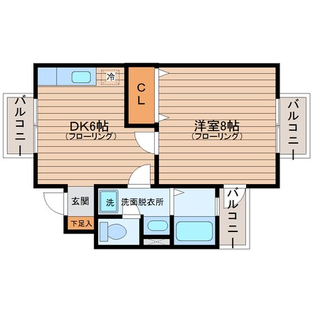 サンコートリバーみずほ台の物件間取画像